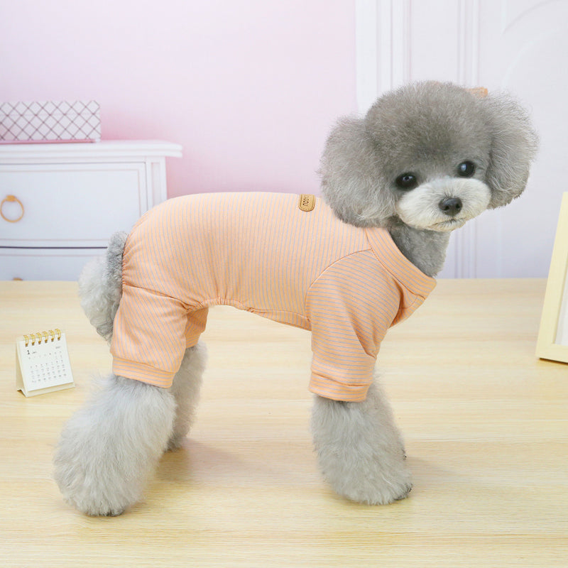 Korean Striped Housewear Pet Clothing