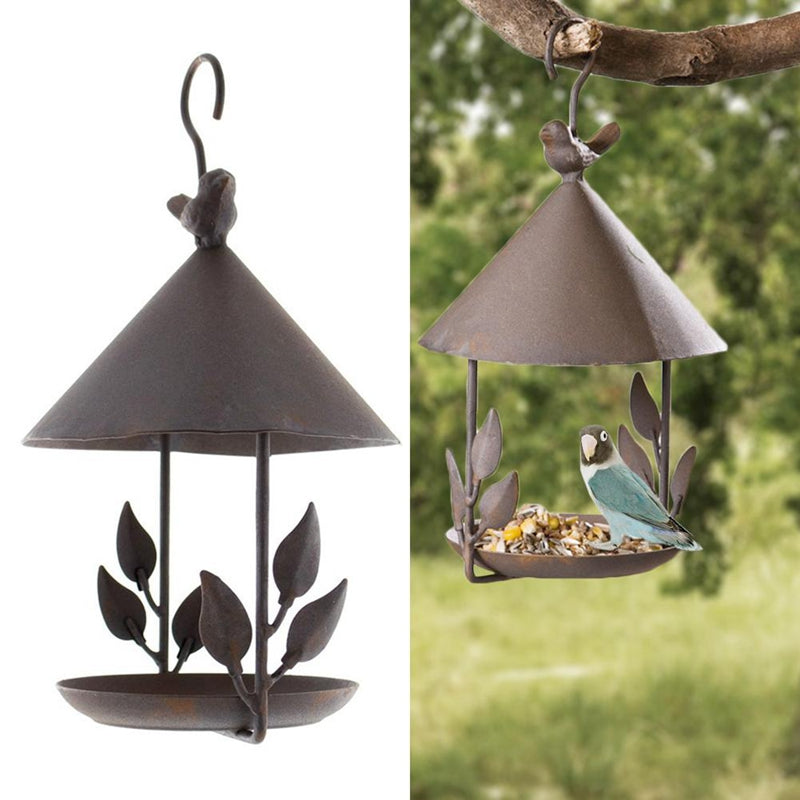 American made old safe and harmless wrought iron bird feeder