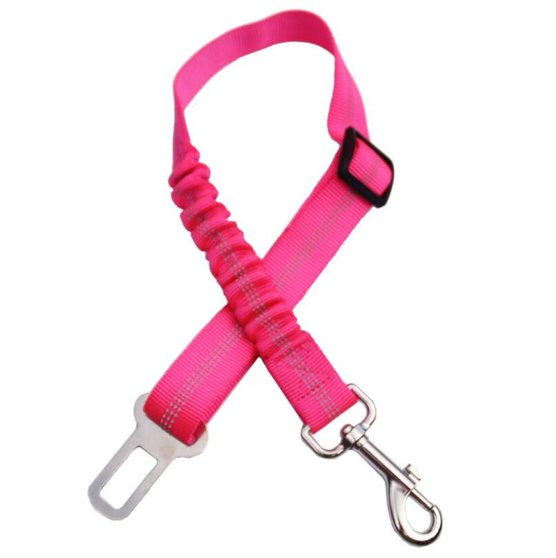 Adjustable Elastic Reflective Safety Rope Dog Car Seatbelt