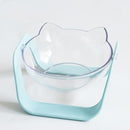 Stylish functional and perfect Transparent cat bowl