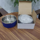 Durable Hygienic Stainless Upright Steel Dog Bowl 