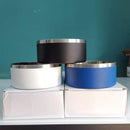 Durable Hygienic Stainless Upright Steel Dog Bowl 