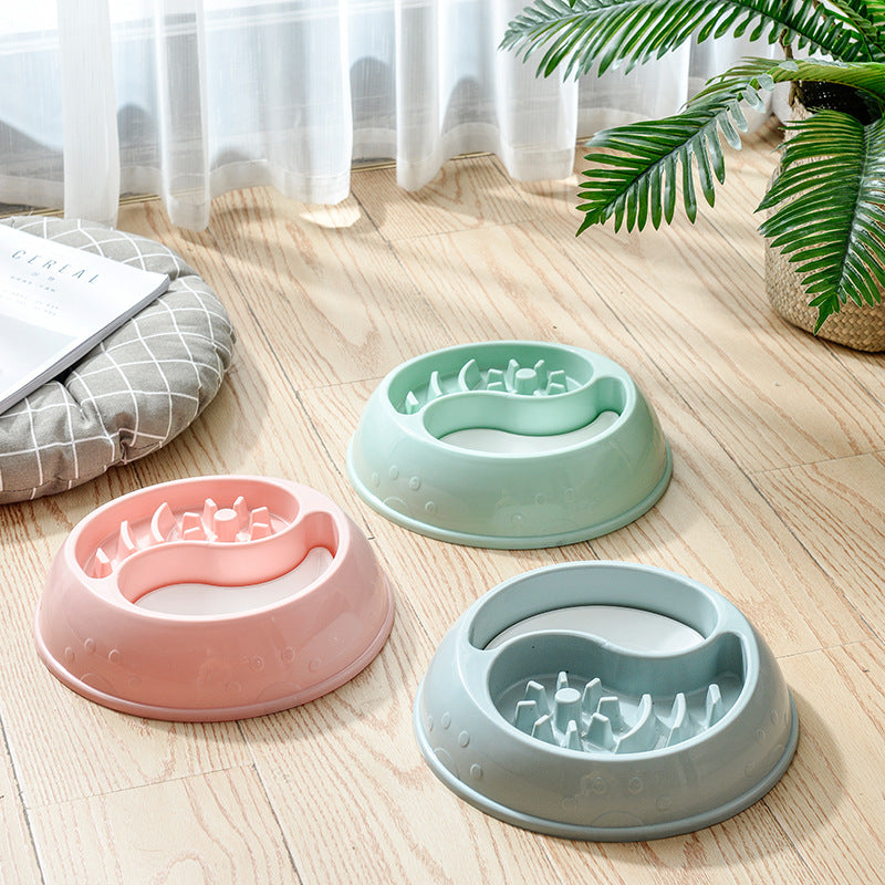 Smart Design Dog Choking Prevention Food and Drinking Bowl 