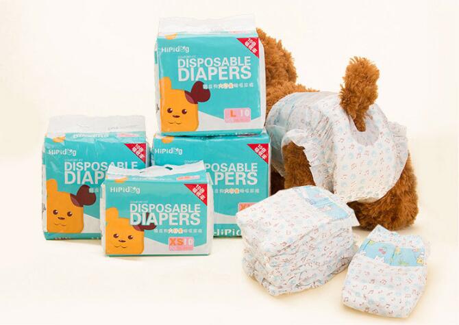 10PCS/Bag Adjustable, Convenient, Soft Dog Diapers