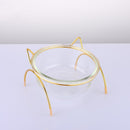 Glass Material Cat Glass Bowl Cat Bowl