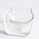 Stylish functional and perfect Transparent cat bowl