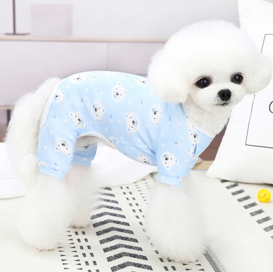 Cotton Cute Pet Pajamas Puppy Dog Clothes Spring And Autumn