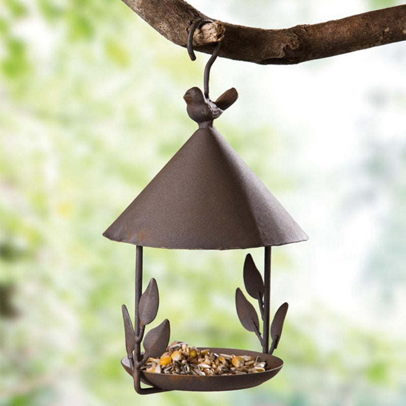 American made old safe and harmless wrought iron bird feeder