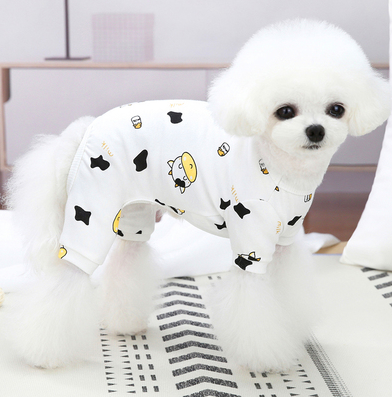 Cotton Cute Pet Pajamas Puppy Dog Clothes Spring And Autumn