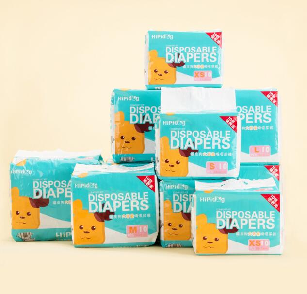 10PCS/Bag Adjustable, Convenient, Soft Dog Diapers