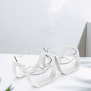 Stylish functional and perfect Transparent cat bowl