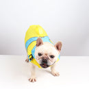 Beautiful Bright Color Contrast Dog Life Jacket Swimsuit