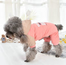 Four Leg Cotton Padded Coat Thickened For Pet Dog 