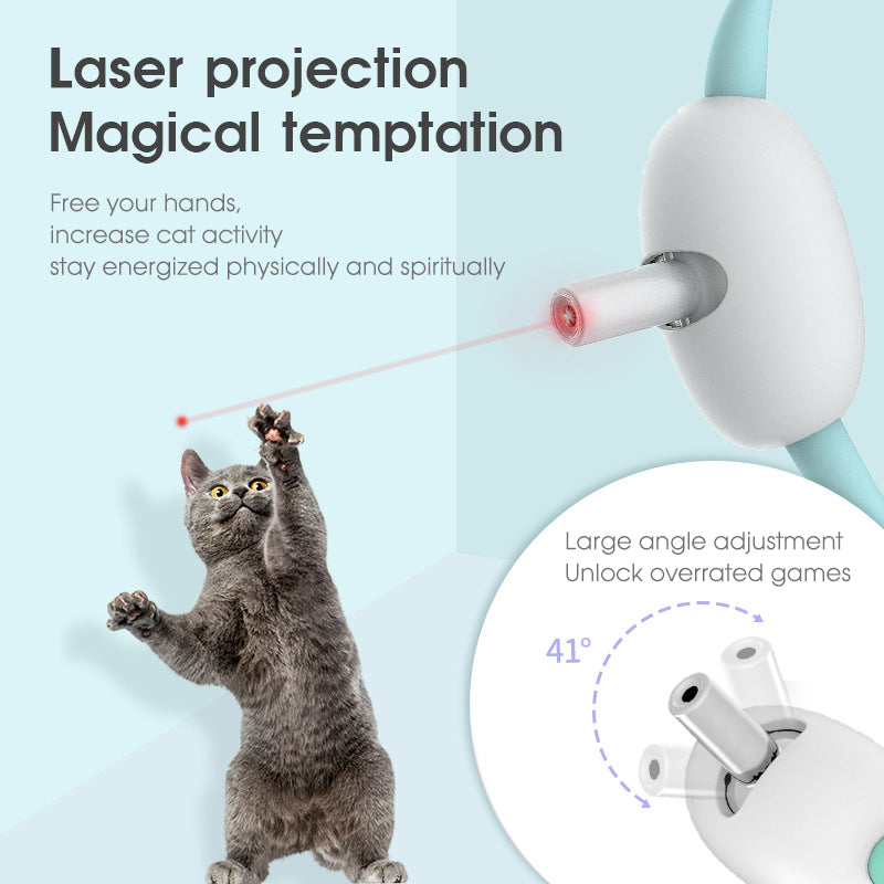 Automatic Cat Toy Smart Laser Teasing Electric Cat Collar  