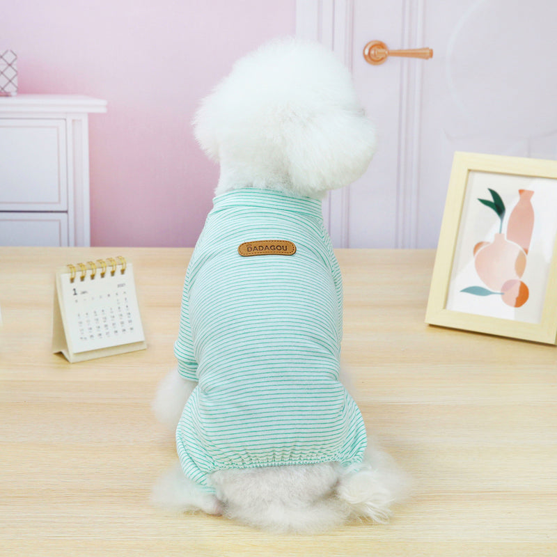 Korean Striped Housewear Pet Clothing