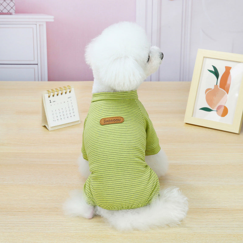 Korean Striped Housewear Pet Clothing