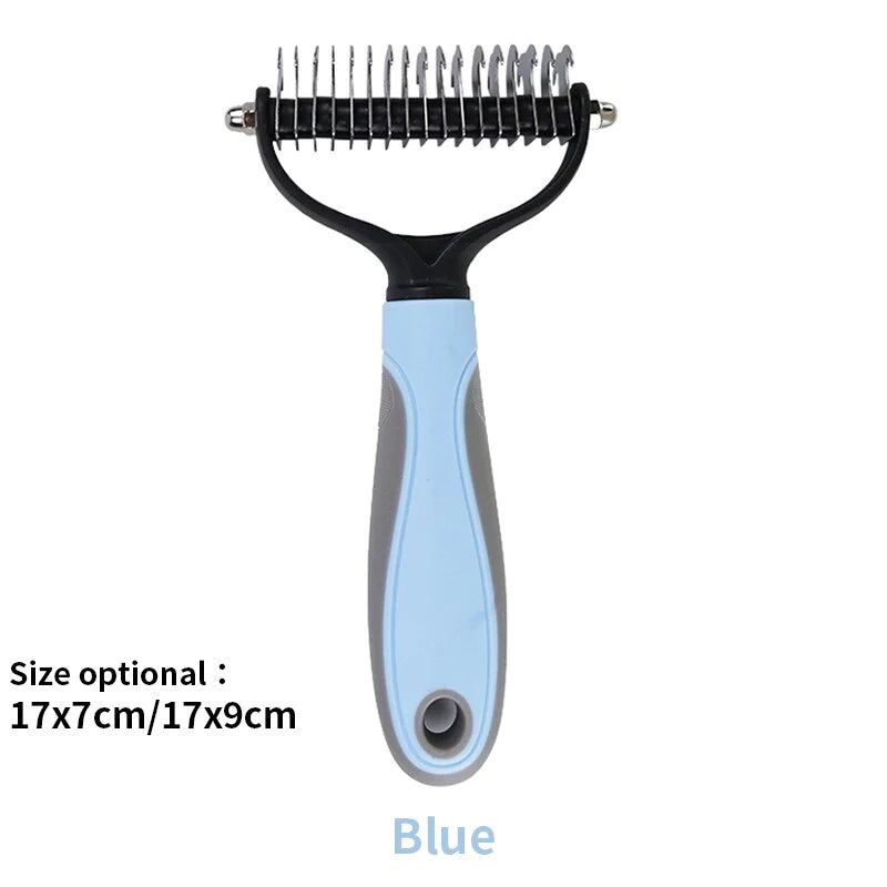 Pet Hair Grooming Tool Pet Hair Removal Comb Cat Dog Brush Puppy Hair Shedding Combs Pet Fur Trimming Dematting Deshedding Brush