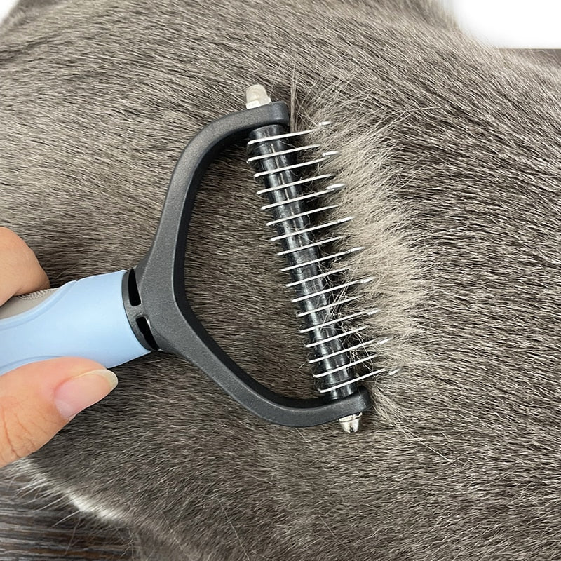 Pet Hair Grooming Tool Pet Hair Removal Comb Cat Dog Brush Puppy Hair Shedding Combs Pet Fur Trimming Dematting Deshedding Brush