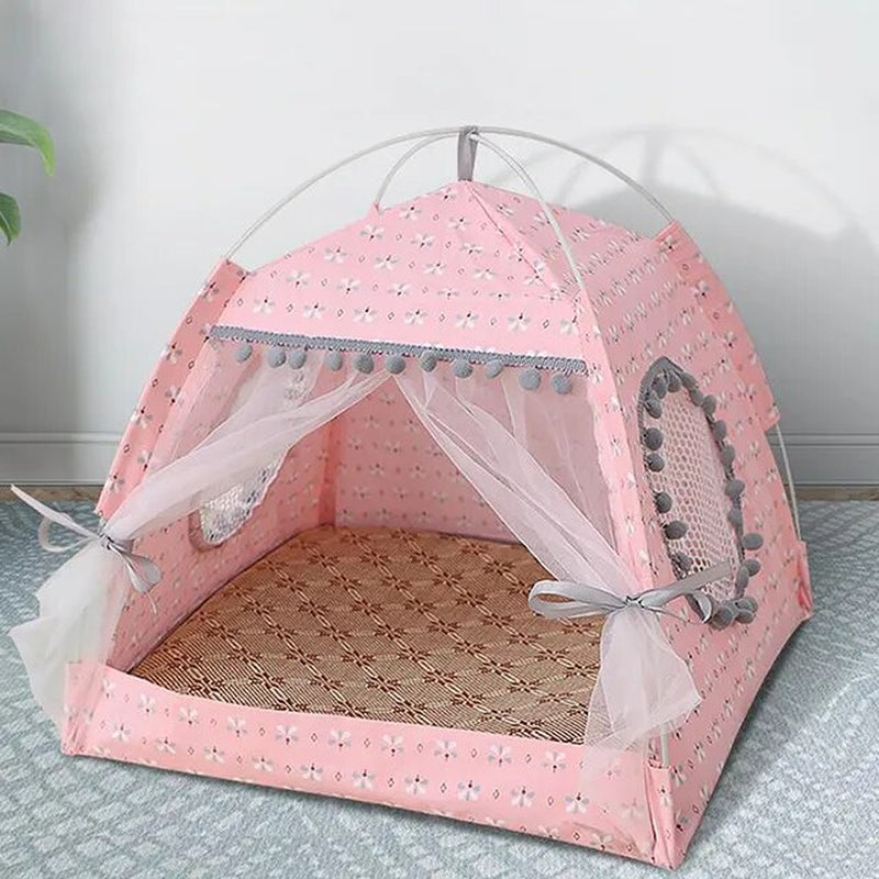 Comfortable Foldable Cute Cat and Dog Tent House and Bed