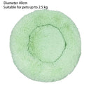 Cat Nest round Soft Shaggy Mat Indoor Dog Cat Bed Pet Supplies Removable Machine Washable Pillow Bed for Small Pets