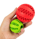 Soft Pet Dog Toys Toy Funny Interactive Elasticity Ball Dog Chew Toy for Dog Tooth Clean Ball Food Extra-Tough Rubber Ball Dog