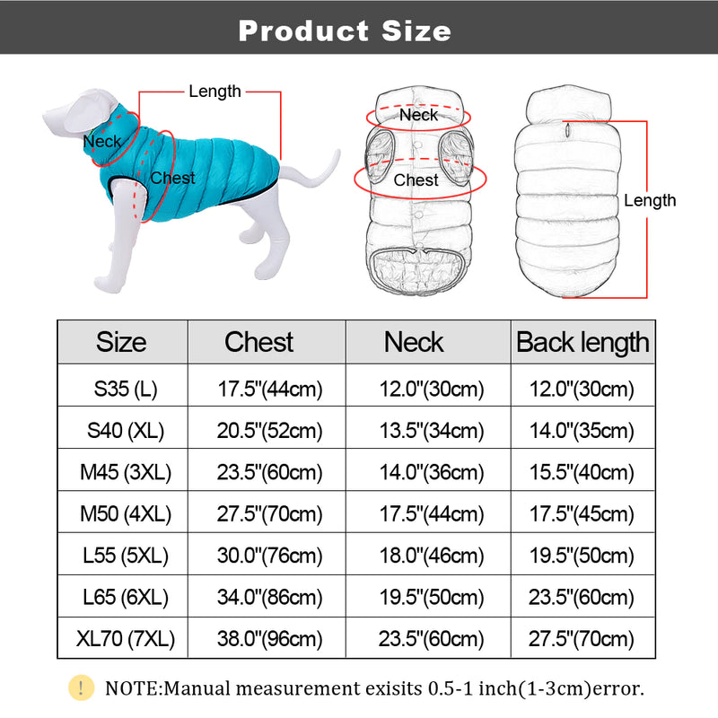 "High-Quality Reversible Dog Vest: Waterproof, 3-Layered, and Thick Winter Jacket for Small and Large Dogs"