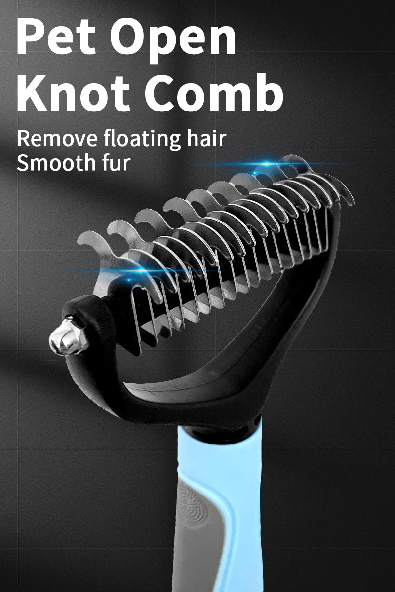 Pet Hair Grooming Tool Pet Hair Removal Comb Cat Dog Brush Puppy Hair Shedding Combs Pet Fur Trimming Dematting Deshedding Brush