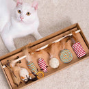"Interactive Feather Fishing Rod Set for Cats - Fun and Cute Pet Toy with Mouse Paw Games - Durable Wooden Stick - High-Quality Linen Material - Ideal for Pet Entertainment - Dropship Available"