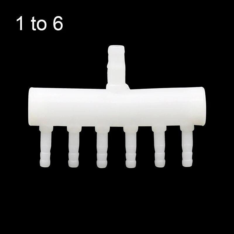 8Mm Intake to 4Mm Outlet Hose Splitter Fish Tank Fittings Garden Hose Connector Withstand High Temperature Aquarium Joint 1 Pc