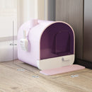 Fully Enclosed Cat Litter Box Oversized Deodorant Cat Toilet Internet Celebrity Drawer Cat Poop Basin Anti-Sand Anti-Splash