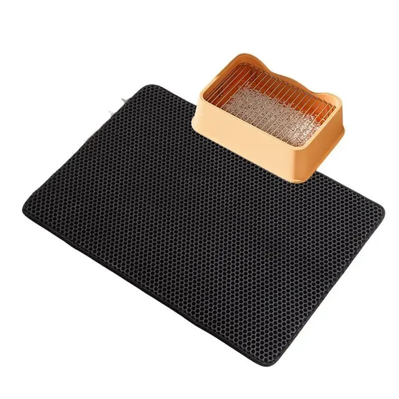 Cat Accessories Double-Layer Non-Slip Big Cat Litter Mat Pet Litter Box Filter Matwear Resistant Cat Litter Mat Free Shipping