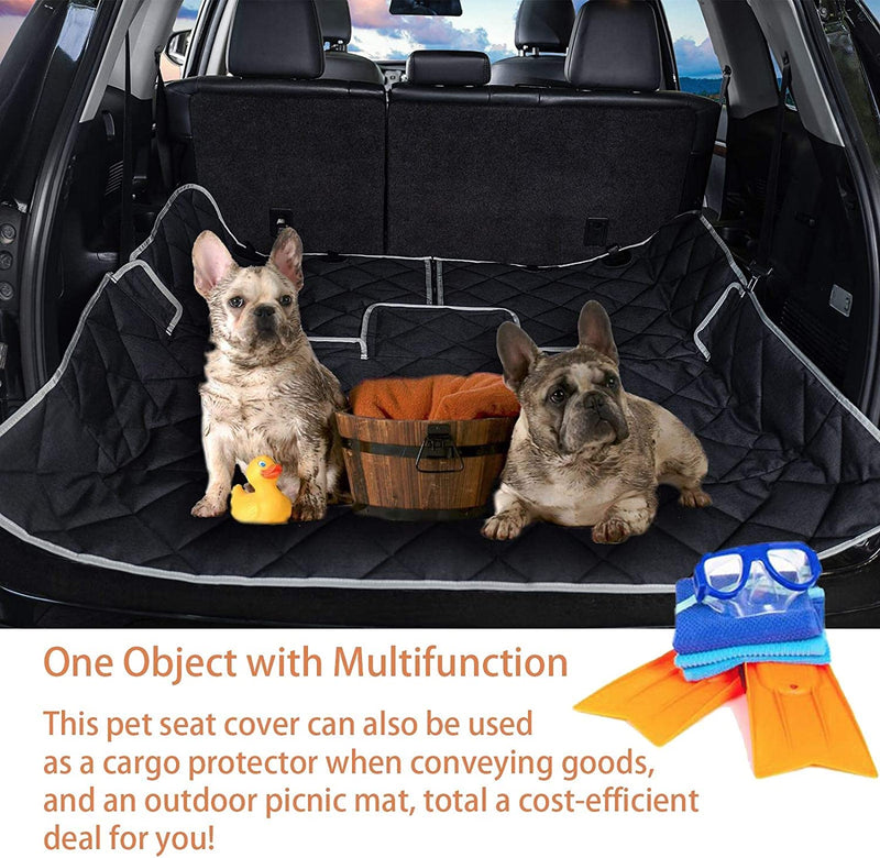 Dog Car Seat Cover Waterproof Dog Seat Cover for Cars Back Seat Heavy-Duty Nonslip Pet Car Seat Cover Protector Armrest Compatible for Trucks Cars & Suvs