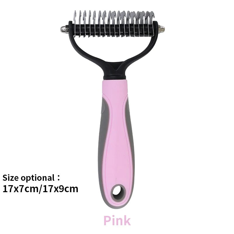 Pet Hair Grooming Tool Pet Hair Removal Comb Cat Dog Brush Puppy Hair Shedding Combs Pet Fur Trimming Dematting Deshedding Brush