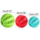 Soft Pet Dog Toys Toy Funny Interactive Elasticity Ball Dog Chew Toy for Dog Tooth Clean Ball Food Extra-Tough Rubber Ball Dog