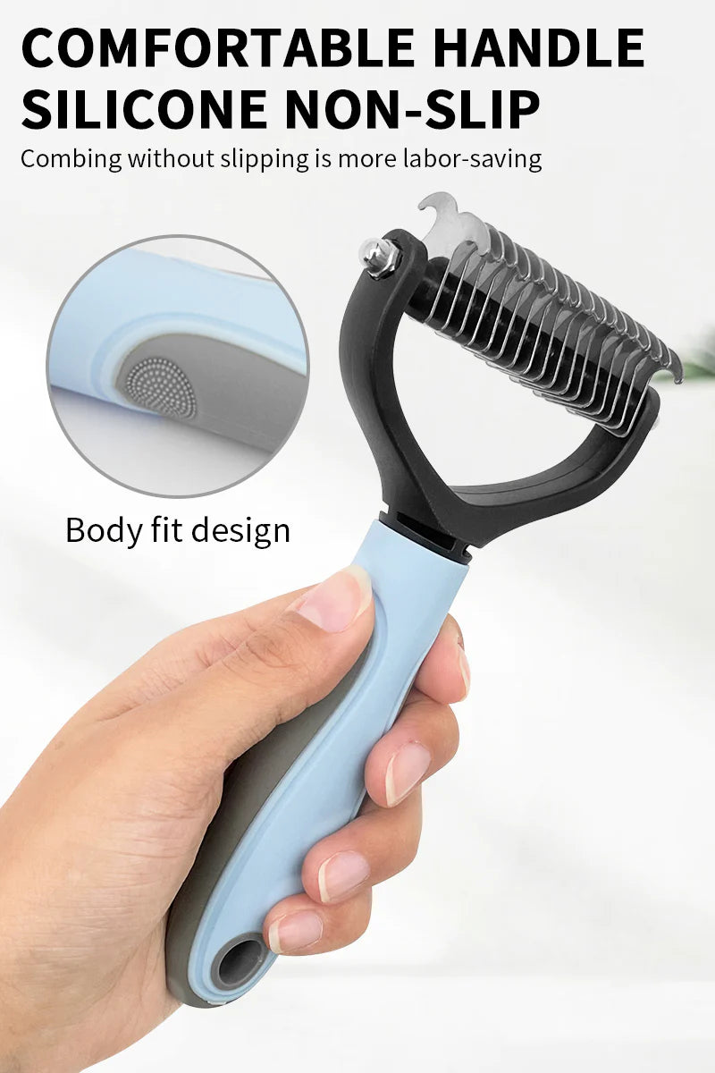 Pet Hair Grooming Tool Pet Hair Removal Comb Cat Dog Brush Puppy Hair Shedding Combs Pet Fur Trimming Dematting Deshedding Brush