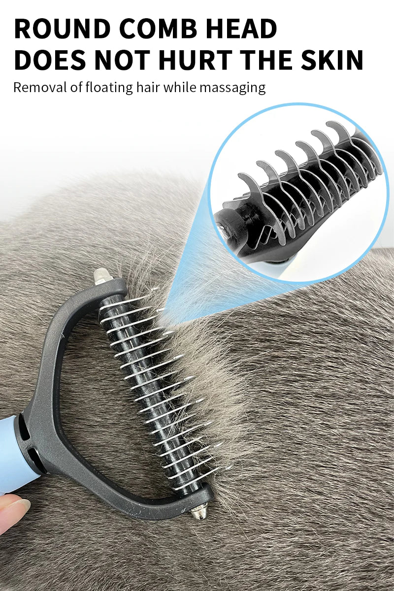 Pet Hair Grooming Tool Pet Hair Removal Comb Cat Dog Brush Puppy Hair Shedding Combs Pet Fur Trimming Dematting Deshedding Brush