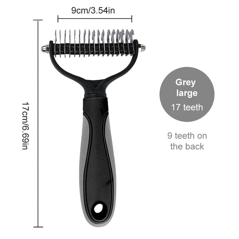 Dog Brush Pet Dog Hair Remover Cat Comb Grooming and Care Brush for Matted Long Hair and Short Hair Curly Dog Supplies Pet Items