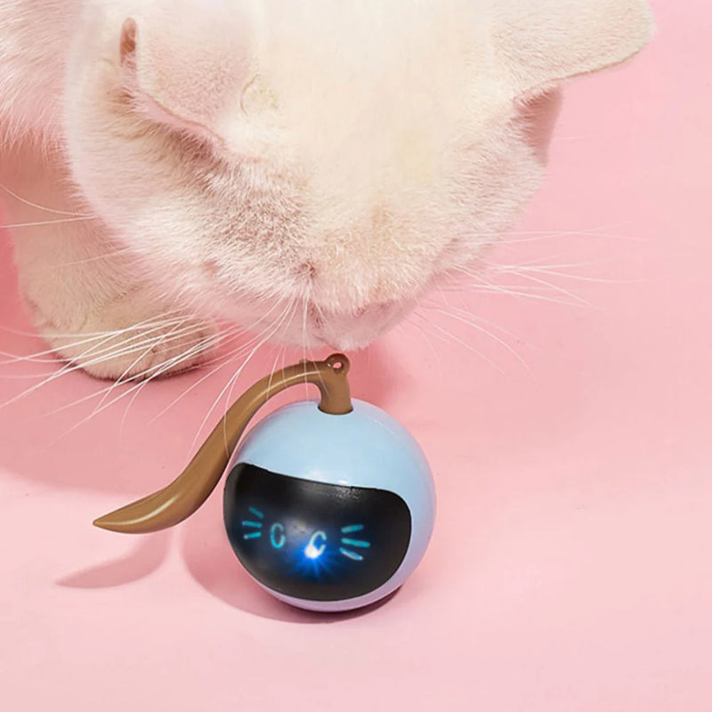 Automatic Cat Ball Toys Interactive Electric USB Rechargeable Self Rotating Indoor Teaser Selfplay Exercise Toys for Pet Kitten